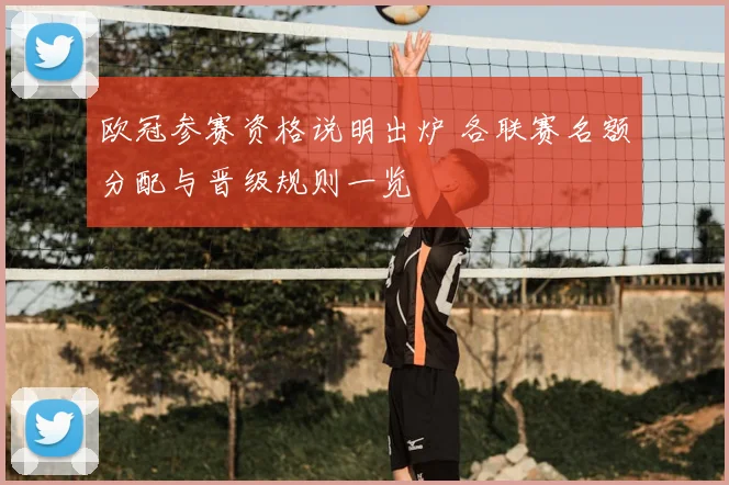 欧冠参赛资格说明出炉 各联赛名额分配与晋级规则一览