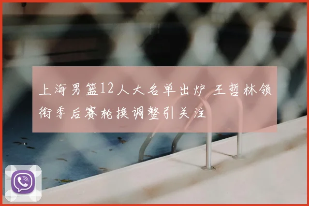 上海男篮12人大名单出炉 王哲林领衔季后赛轮换调整引关注